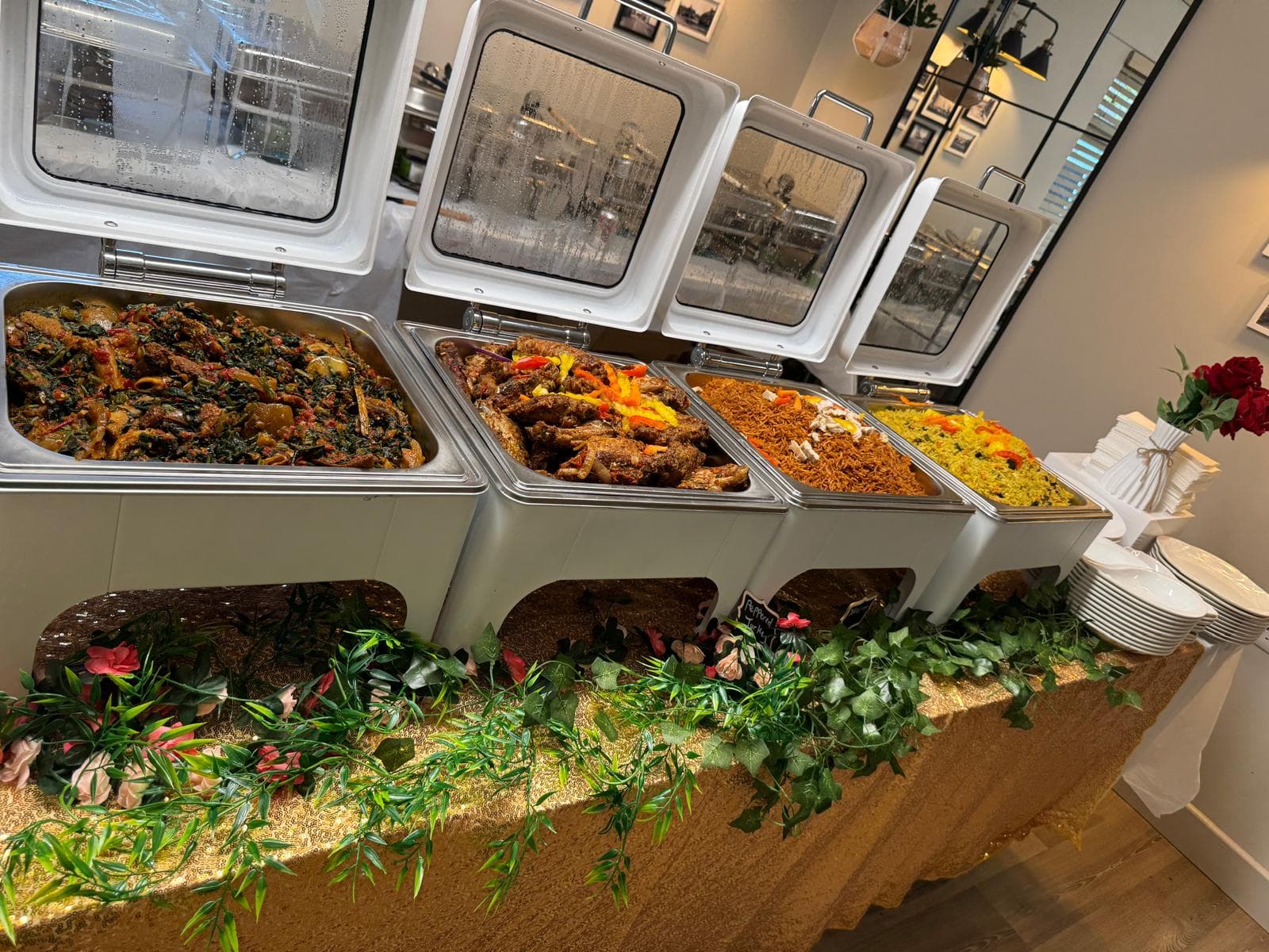 Event catering setup